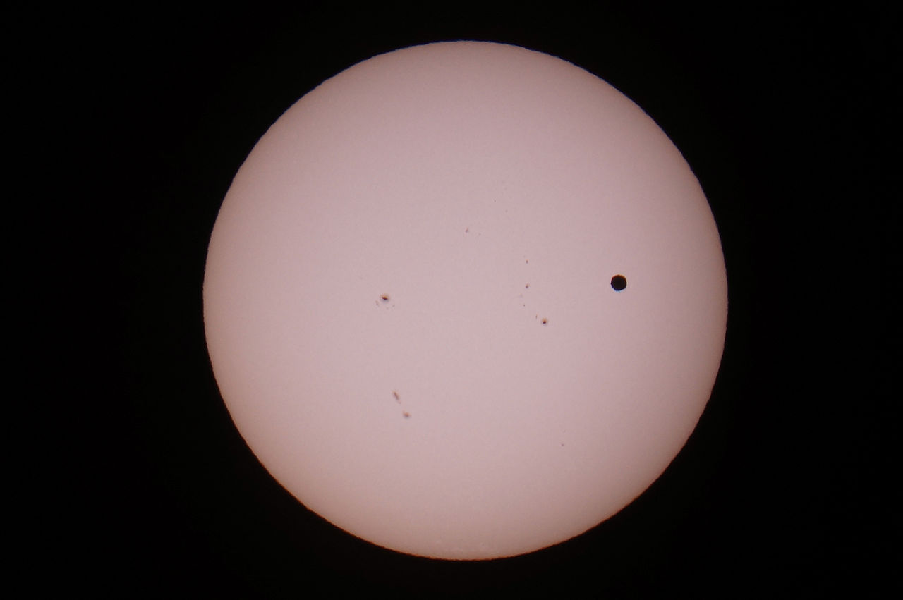 Venus transit of June 5, 2012 as seen from Tempe, Arizona (credit:- Stephen Rector)