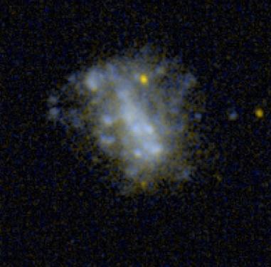 Ultraviolet Image of NGC 1156 (credit:- NASA/GALEX)