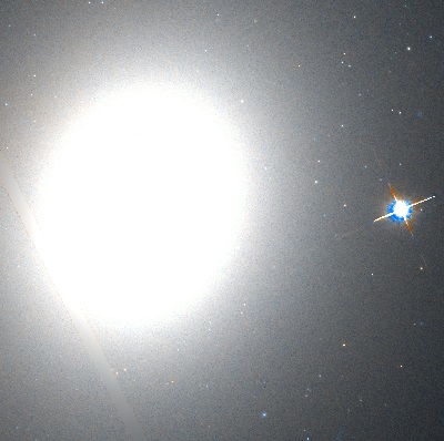 M49 galaxy by the Hubble Space Telescope (credit:- NASA, The Hubble Heritage Team (AURA/STScI))