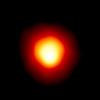 Hubble Space Telescope image of Betelgeuse revealing the huge ultraviolet atmosphere (credit:- Andrea Dupree (Harvard-Smithsonian CfA), Ronald Gilliland (STScI), NASA and ESA)